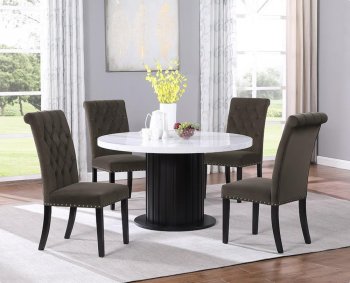 Sherry Dining Room 5Pc Set 115490 by Coaster w/115172 Chairs [CRDS-115490-115172 Sherry]