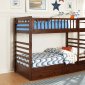 Dreamland Twin/Twin Bunk Bed B33E in Cherry by Homelegance