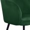 Louise Dining Chair 733 Set of 2 Green Velvet Fabric by Meridian