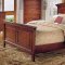 Low Sheen Cherry Transitional Classic Bed w/Optional Case Pieces