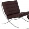 Bellefonte Chair & Ottoman BR30BRL in Dark Brown by LeisureMod