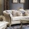 Dresden II Sofa 54875 in Bone PU & Gold Patina by Acme w/Options