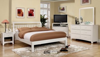 Corry CM7923WH 5Pc Bedroom Set in White w/Options [FABS-CM7923WH Corry]