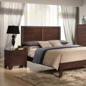 Alisa Bedroom 5Pc Set in Dark Merlot by Global w/Options