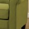 Belem Set of 2 Accent Chairs CM-AC6056GR in Green Flax Fabric