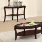 F6378 3Pc Coffee & End Table Set in Espresso by Poundex