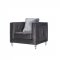 UFM802 Sofa in Grey Velvet Fabric by Global w/Options