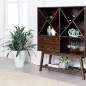 109486 Wine Cabinet in Desert Teak by Coaster