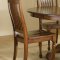 Chestnut Finish Formal Dining Room Rectangular Table w/Options