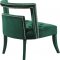 Tribeca Accent Chair 546 in Green Velvet by Meridian