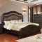 Calliope Bedroom CM7752 w/Fabric Headboard in Espresso w/Options