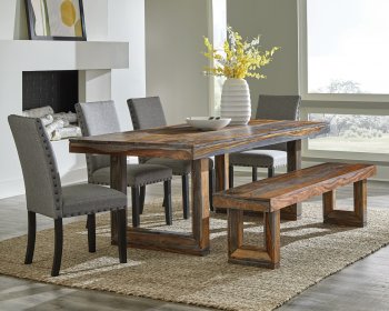 Paloma Dining Table 109561 in Grey Sheesham by Coaster w/Options [CRDS-109561 Paloma]