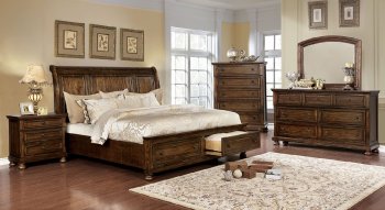 Wells Transitional Bedroom CM7548 in Dark Oak w/Options [FABS-CM7548-Wells]