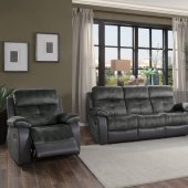 Acadia Motion Sofa 9801GY in Gray by Homelegance w/Options