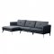 Harun Sectional Sofa 51480 in Gray Fabric by Acme