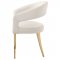 Tevlin Dining Table 108261 in White & Gold by Coaster w/Options