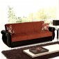 Milano Sofa Bed in Brick Fabric by Rain w/Optional Items