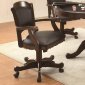 Turk 100872 Office Chair in Black Leatherette by Coaster