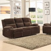 9707CF Snyder Motion Sofa by Homelegance in Coffee w/Options