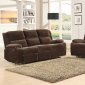 9707CF Snyder Motion Sofa by Homelegance in Coffee w/Options