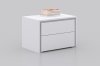 Zen Set of 2 Nightstands High Gloss White Lacquer by Casabianca