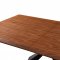 1712 Dining Table Walnut & Black by ESF w/Optional 1711 Chairs