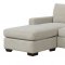 Franky Sectional Sofa in Beige Fabric w/Options