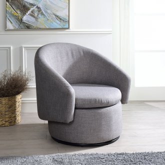 Joyner Accent Chair 59845 in Gray Linen by Acme