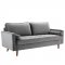 Valour Sofa in Gray Velvet Fabric by Modway w/Options