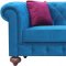 Chester Sofa in Blue Fabric by Casamode w/Options