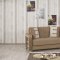 Decora Sofa Bed in Brown Fabric by Casamode w/Options