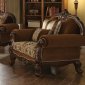 Jardena Chair 50657 in Chestnut Fabric by Acme w/Options