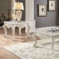 Erigeron Coffee Table 83060 in Antique Pearl & Marble by Acme