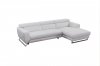 S266 Sectional Sofa in White Leather by Beverly Hills