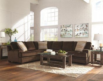 Robion Sectional Sofa 501147 in Chocolate Fabric by Coaster [CRSS-501147 Robion]