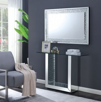 Arell Console Table & Mirror Set CM533 in Mirror w/Options