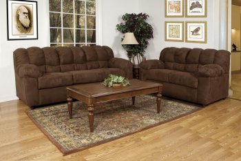 Sierra Chocolate Fabric Modern Sofa & Loveseat w/Options [CHFS-AC-8300-113-SierraChocolate]