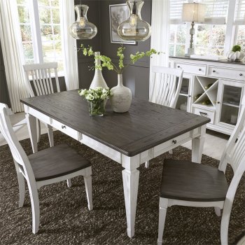 Allyson Park 5Pc Dining Set 417-DR in White by Liberty w/Options [LFDS-417-T4072-Allyson Park]