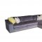 Casa Mesa Sectional Sofa D19500 in Dark Gray Fabric by Klaussner