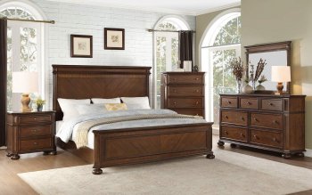 Langsat Bedroom 1722 in Brown by Homelegance w/Options [HEBS-1722-Langsat]