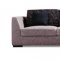 Beige Microfiber Upholstery Modern Sectional Sofa