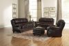 Leather Italia Burgundy Bridgeport Sofa & Loveseat Set w/Options