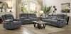 Houston Motion Sofa 602261 in Stone Faux Suede by Coaster