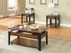 Magus 3Pc Coffee & End Tables Set 80260 in Brown Oak by Acme