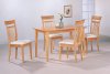 Natural Finish Modern 5 Pc Dinette Set