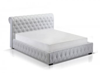 Chesterfield Modern White Bedroom by J&M w/Leatherette Bed [JMBS-Chesterfield]