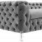 Celine Sofa TOV-S76 in Grey Velvet Fabric by TOV Furniture