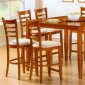 Cherry Finish Counter Height Contemporary Dinette w/Lazy Susan