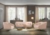 Hermosa Sofa 658 in Pink Velvet Fabric by Meridian w/Options