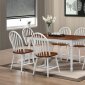 D415 Dining Set 5Pc in Cherry & White w/Options